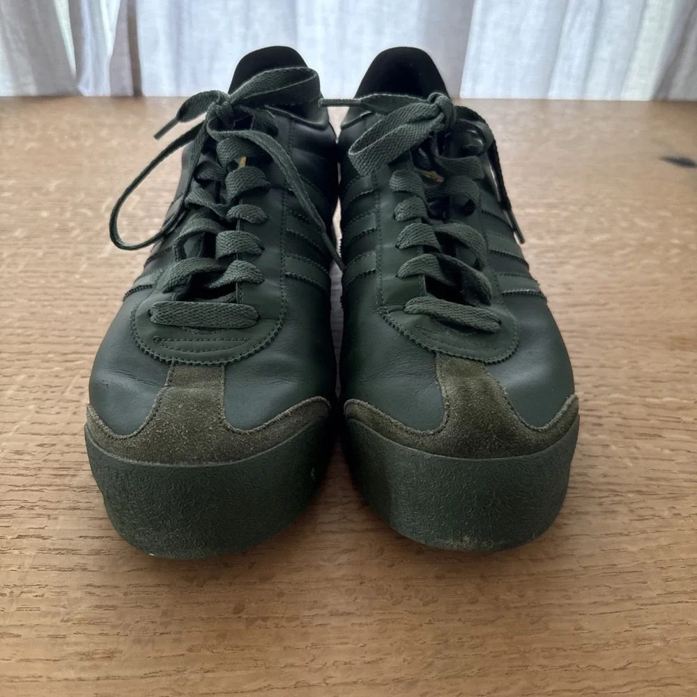 Adidas Samoa Shoes Sneakers Green Suede Size 13